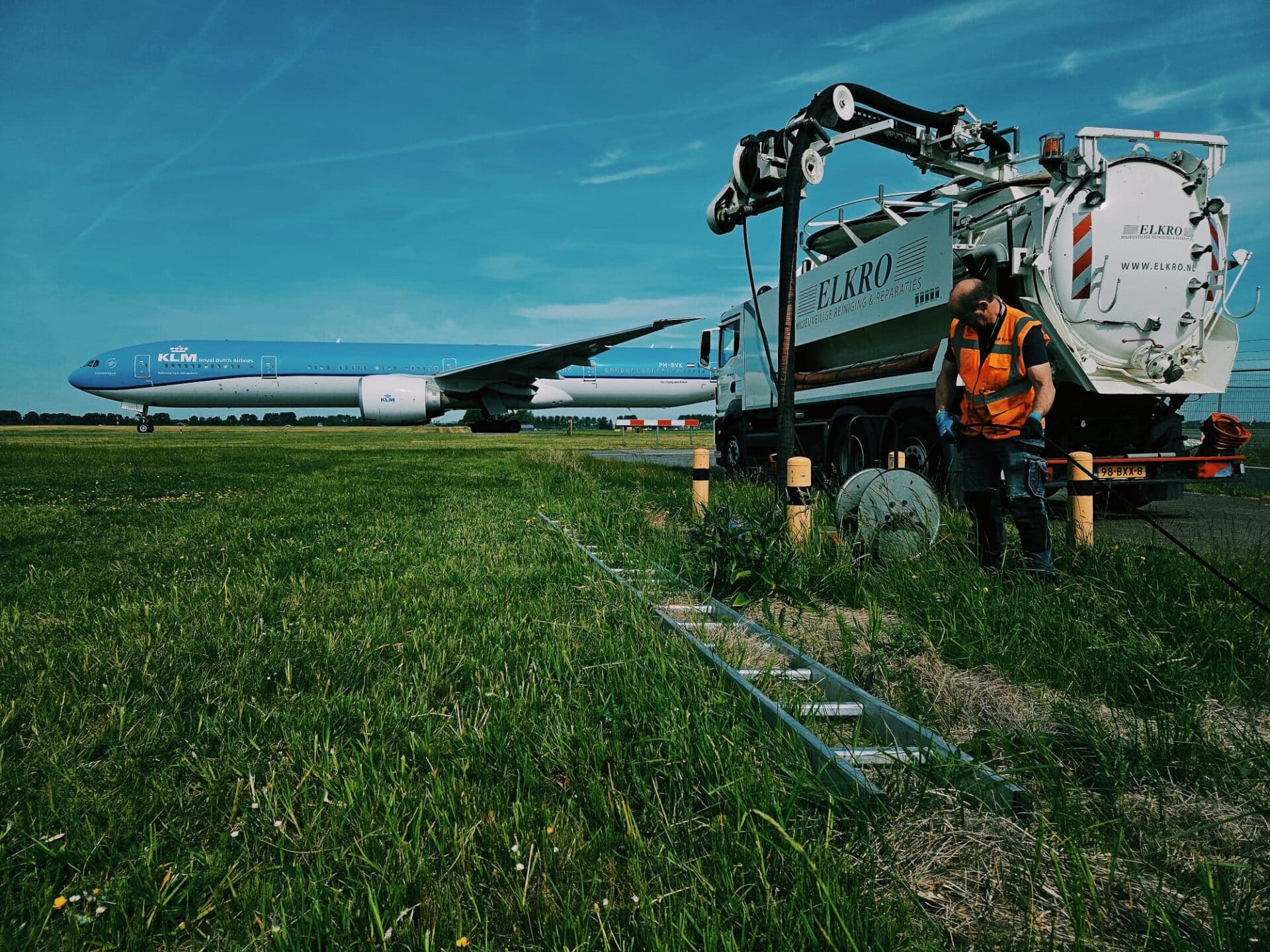 Reiniging vliegveld