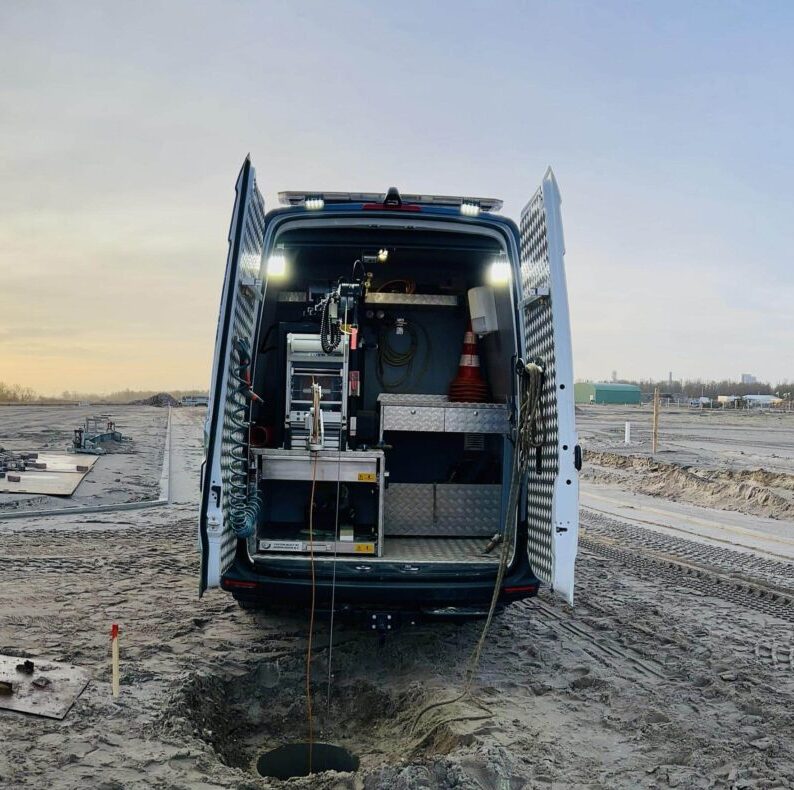 achterzijde inspectiebus